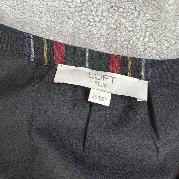 Loft Plus Women's Plaid Flannel Long Sleeve Tie Shift Dress Lined 26 Multicolor - Picture 7 of 9